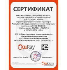 Сертификат БПЛэлектро
