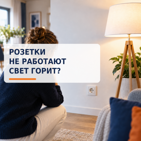 Почему розетки перестали работать, хотя свет горит?