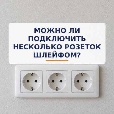 Можно ли подключить несколько розеток шлейфом?