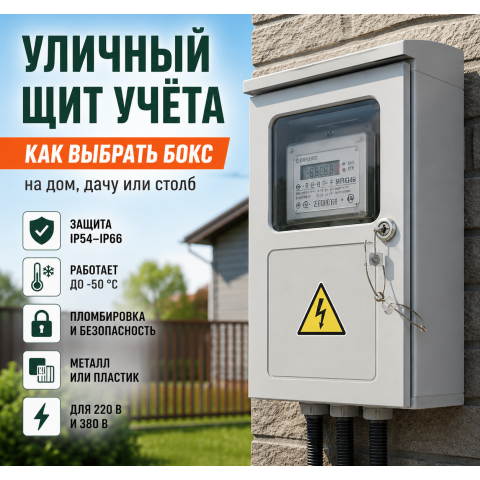 Уличный щит учёта: как выбрать бокс для счётчика на дом, дачу или опору