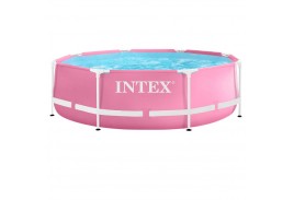 28290NP Бассейн каркасный Pink Metal Frame 244х76см 2843л