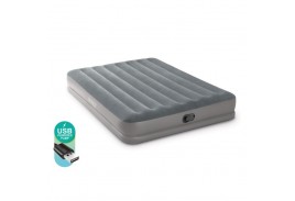 64114 Матрас надувной 152х203х30см со встр. USB насосом