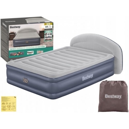 671BD Надувная кровать 229х152х84см со спинкой Bestway