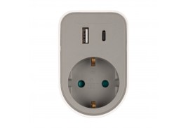 Адаптер JAZZway AD-1GAC-gy USB, заземл.