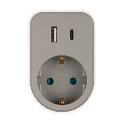 Адаптер JAZZway AD-1GAC-gy USB, заземл.