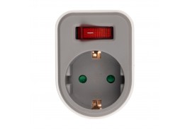 Адаптер JAZZway AD-1GS-gy заземл., выкл.