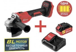 Аккум. углошлифмашина WORTEX LX CAG 1812-1 E в чем. ALL1 МЕГА АКЦИЯ БЕСЩЕТ., 18 В, 125 мм, 8000 об/м