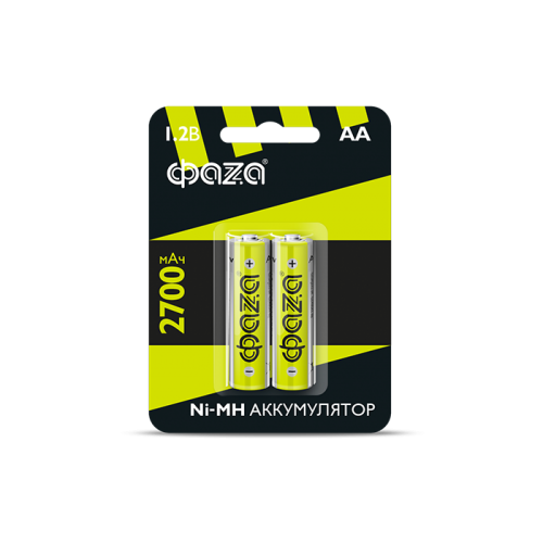 Аккумулятор AA 1.2В Ni-MH 2700мАч BL-2 (уп.2шт) ФАZА