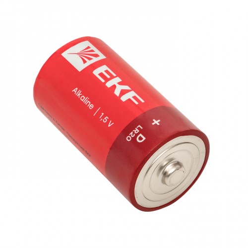 Алкалиновая батарейка типа D(LR20) блистер 2шт. EKF