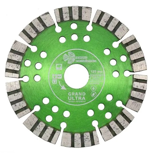 Алмазный круг 125х22,23 мм по ж/бетону сегмент Grand Ultra Turbo-Segment
