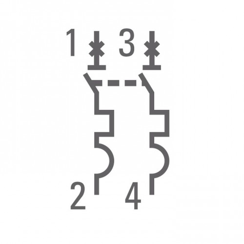 Автоматический выключатель 2P  2А (C) 4,5kA ВА 47-63 EKF PROxima