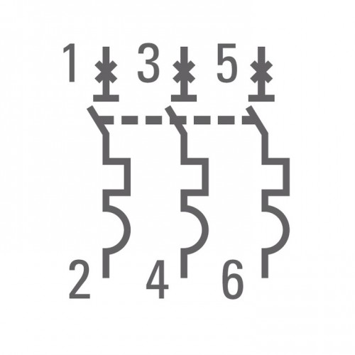 Автоматический выключатель 3P  0,5А (C) 4,5kA ВА 47-63 EKF PROxima