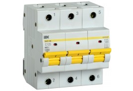 Автоматический выключатель ВА47-150 3P C 125А 15кА IEK