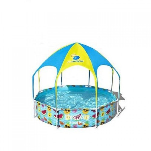 56432 Каркасный бассейн My First Pool 244х51см с навесом BESTWAY