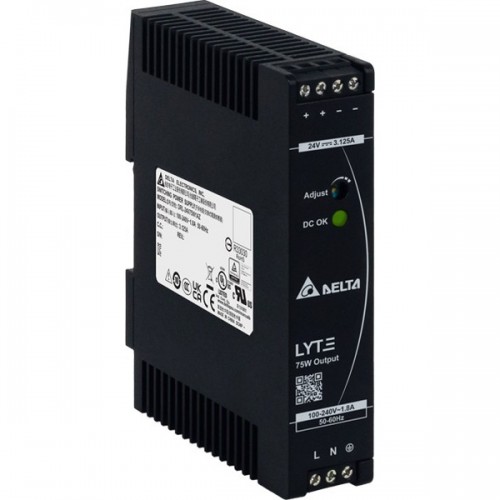 Блок питания импульсный LyteI, 75W, 3.125А, 85_264VAC / 24VDC, DIN35, винт. клеммы, пл. корпус