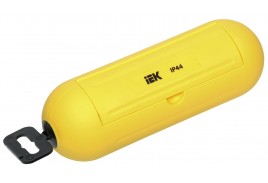 Бокс для защиты кабельного соединения IP44 желтый IEK