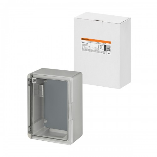 Бокс пластиковый ЩМП-0-2, прозр. крышка, ABS, IP65, от -45 до +75 °С, навесной, (330x250x140) TDM