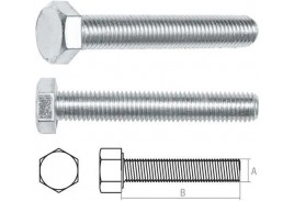 Болт М10х100 мм шестигр., цинк, кл.пр. 8.8, DIN 933 (5 кг) STARFIX