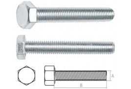 Болт М10х60 мм шестигр., цинк, кл.пр. 8.8, DIN 933 (30 шт в карт. уп.) STARFIX