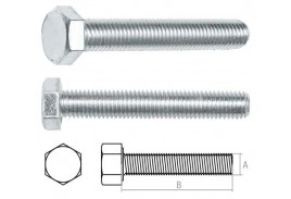 Болт М6х30 мм шестигр., цинк, кл.пр. 8.8, DIN 933 (100 шт в карт. уп.) STARFIX