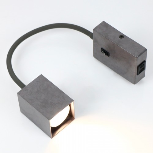 Бра на гибком основании GWL-GU10-M-IP20 Бетон Библиотека