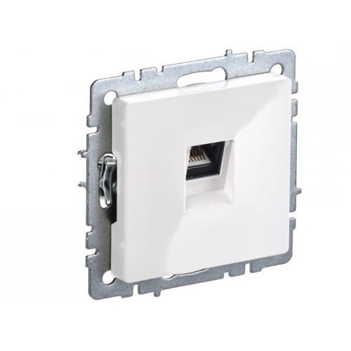 BRITE Розетка компьютерная RJ45 кат.5E РК10-БрБ белый