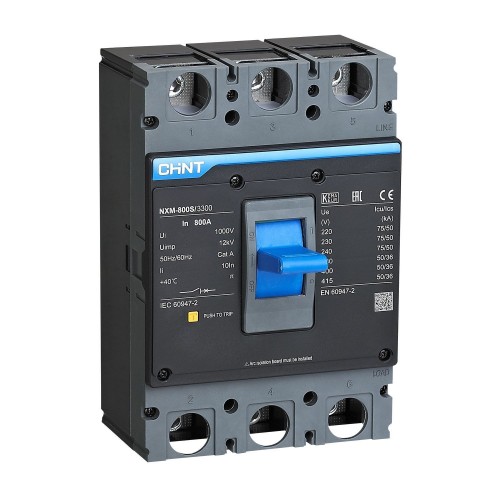 Выключатель автоматический 3п 800А 50кА NXM-800S (R) CHINT