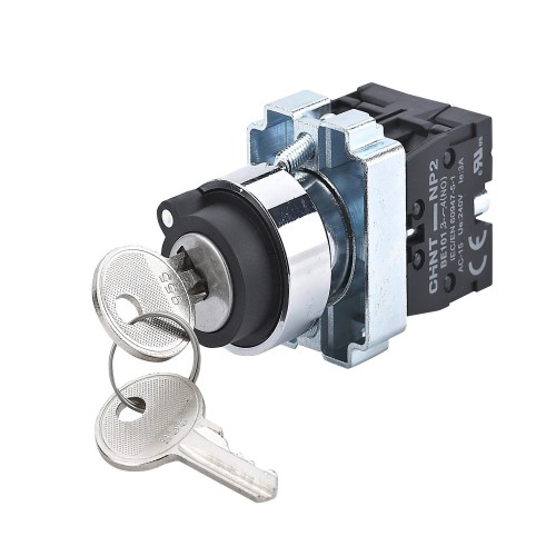 Переключатель NP2-BG25 2 полож. с фикс. (1НО+1НЗ) IP40 CHINT