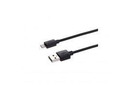 Дата-кабель, ДК 3, USB - Lightning, 1 м, черный, TDM