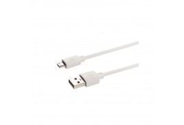 Дата-кабель, ДК 4, USB - micro USB, 1 м, белый, TDM