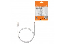 Дата-кабель, ДК 5, USB - USB Type-C, 1 м, белый, TDM