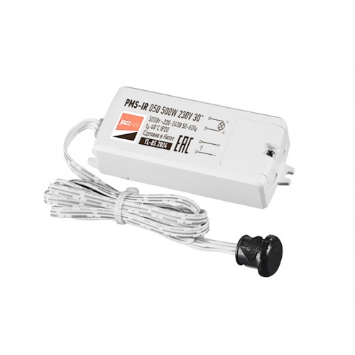 Датчик движения PMS-IR 050 500W 230V 30° WH IP20 Jazzway