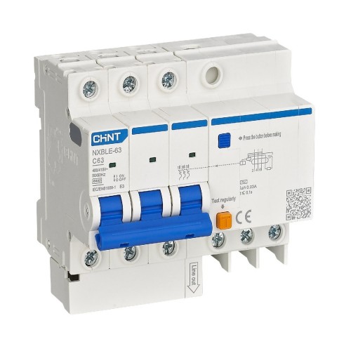 Диф.авт. NXBLE-63 3P+N 32А 30mA (6kA) АС CHINT (Китай)