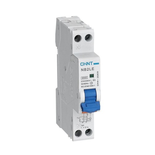 Дифавтомат NB2LE 1P+N 25А 30mA (6кА) А CHINT