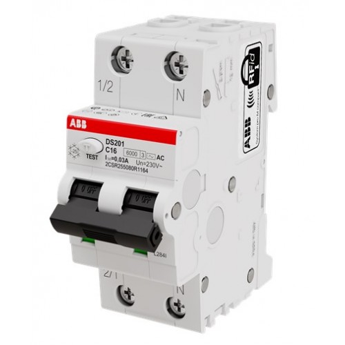 DS201-C16-AC30 (2CSR255080R1164) выключатель автоматический дифф. тока