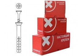 Дюбель-гвоздь 8*60мм полипропилен потай (80 шт в карт. уп.) STARFIX