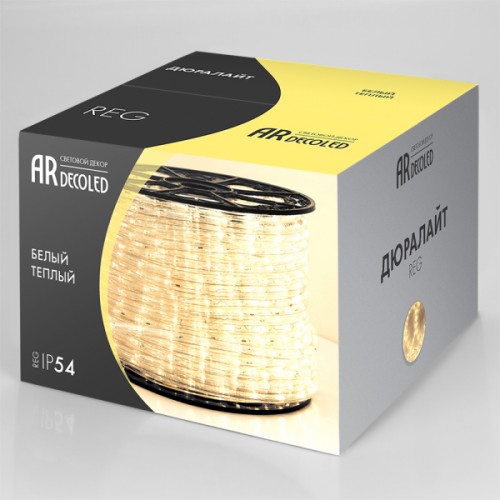 Дюралайт ARD-REG-STD Warm (220V, 24 LED/m, 100m) (Ardecoled, Закрытый)