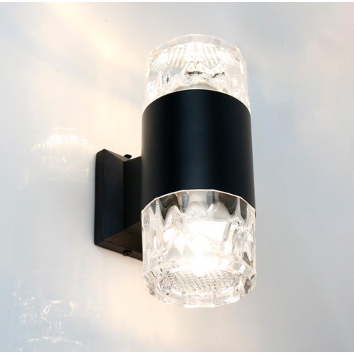 Фасадный светильник General GWL-2MR16-GU10-R-IP65 Черный Фрозен