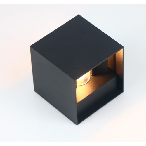 Фасадный светильник General GWL-G9-5-SQUARE-IP65 Черный Квадратный Лайтвэйв