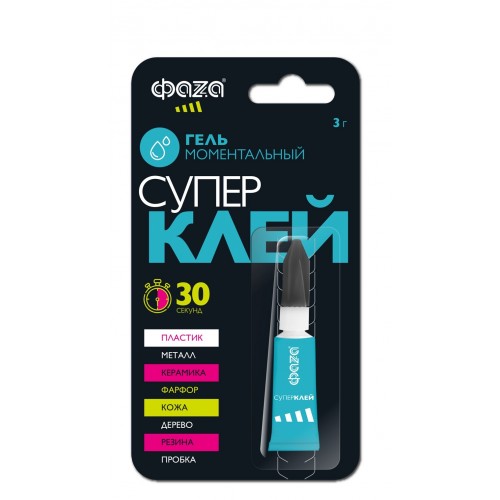 ФАZА GGl-3x1 Супер-клей Гель 3г BL-1