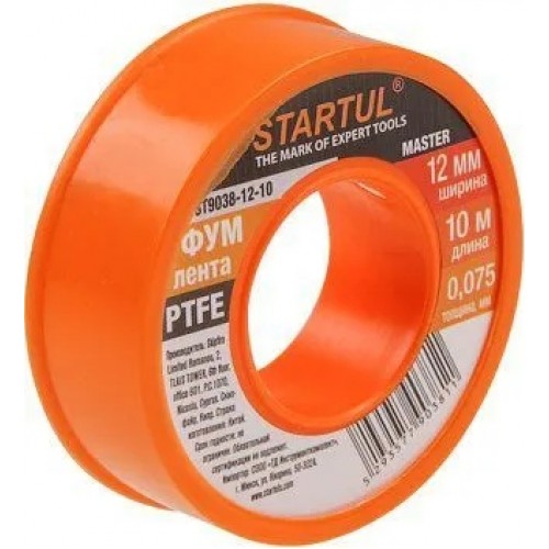 Фум-лента PTFE 12ммх10м STARTUL MASTER
