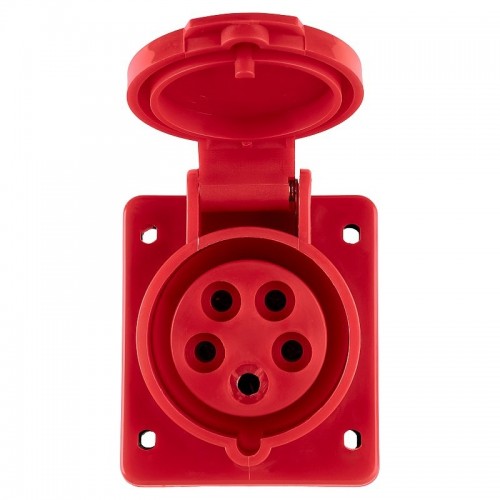 Розетка 415 скрытой установки IP44 16А 3Р+РЕ+N 380В TDM