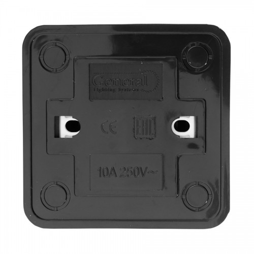 Розеточная колодка GSB-10-2-IP20 Easy, 10А, 2 места, без заземления, без выключателя, IP20