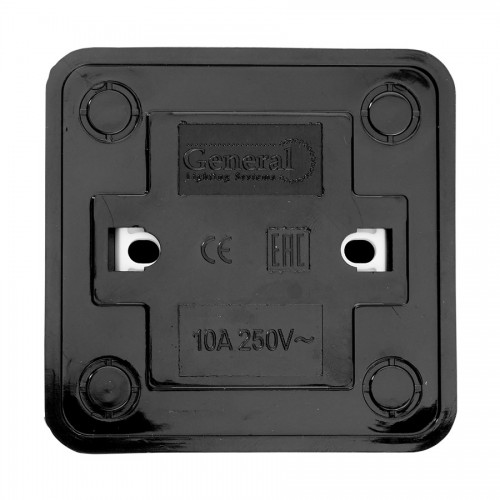Розеточная колодка GSB-10-3-IP20 Easy, 10А, 3 места, без заземления, без выключателя, IP20