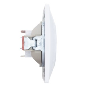 Розетка двойная компьютерная RJ45 скрытой установки IP20, белая 