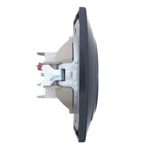 Розетка двойная компьютерная RJ45 скрытой установки IP20, черная 