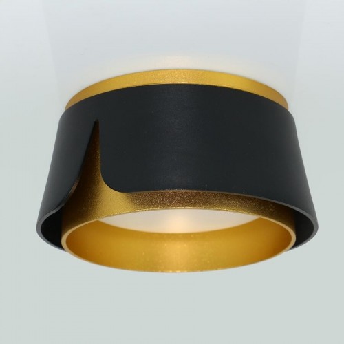 Спот GWL-GX53-M-IP20 Черный + Золото Цветок