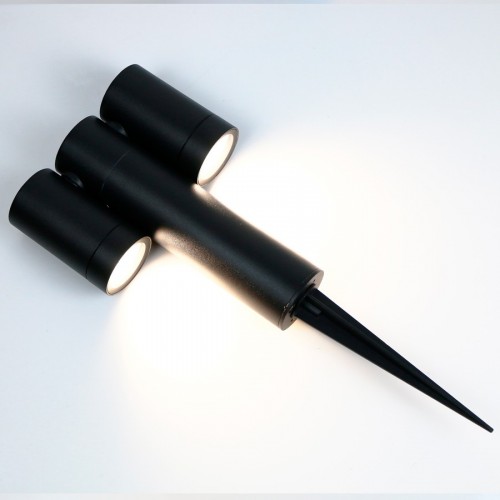 Садово-парковый светильник General GPF-2MR16-GU10-R-IP65 Черный Люмикс