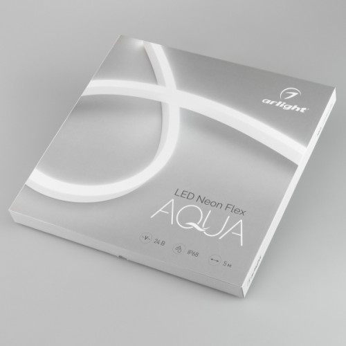 Герметичная лента AQUA-5000S-TOP-2835-120-24V White (16.5х16.5mm, 10W, IP68) (Arlight, -)