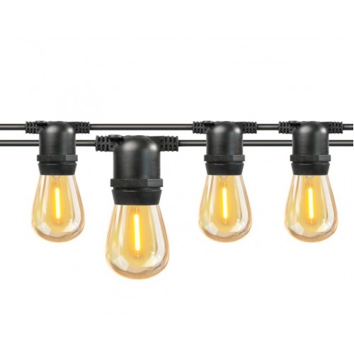 Гирлянда Белт Лайт Gen-Beltlight-10M-30E27-IP65 Black (Шаг 30См/16а/2*1,5mm +3m шнур)